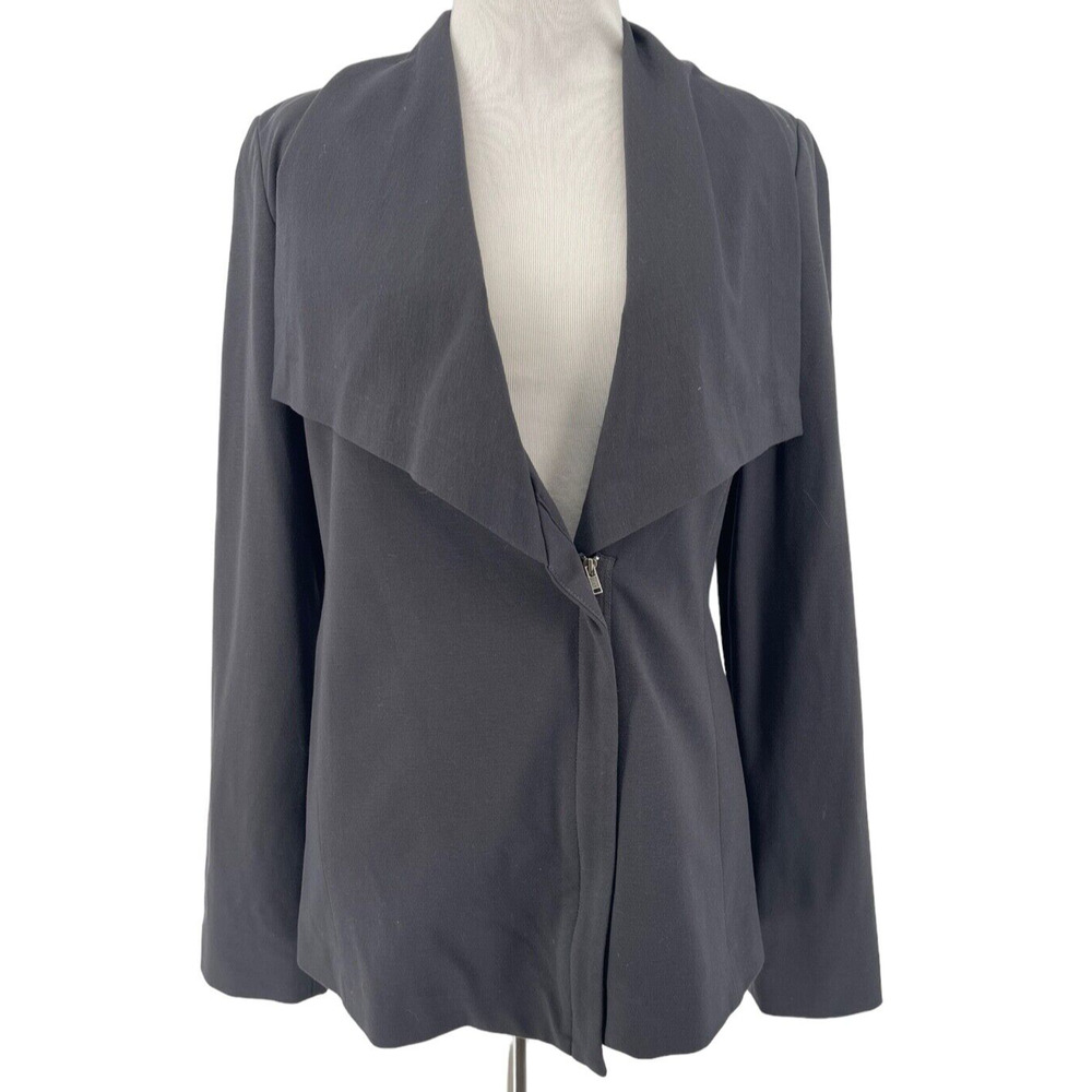 Eileen Fisher Women's Gray Long Sleeve Shawl Collar Jacket Size Small